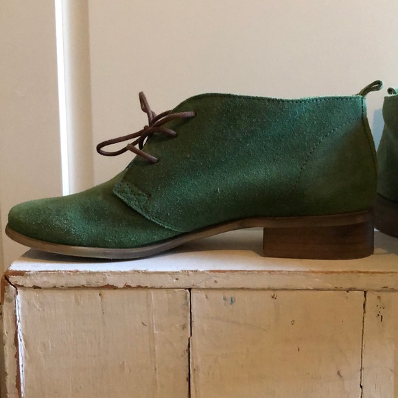 Anthropologie Green Suede Shoes - Picture 4 of 10